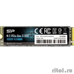 Silicon Power SSD 512Gb A60 SP512GBP34A60M28, M.2 2280, PCI-E x4, NVMe  [: 3 ]
