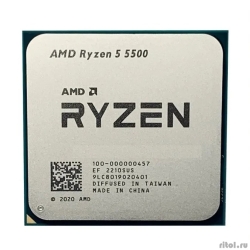 CPU AMD Ryzen 5 5500 OEM (100-000000457) {3,60GHz, Turbo 4,20GHz, Without Graphics AM4}  [: 1 ]