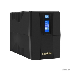 Exegate EX292792RUS  ExeGate Power Smart ULB-1000.LCD.AVR.2SH.RJ.USB &lt;1000VA/550W, LCD, AVR, 2*Schuko,RJ45/11,USB, Black>  [: 2 ]