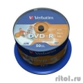 Verbatim   DVD-R  4.7Gb 16, Wide Photo InkJet Printable, 50, Cake Box (43533/43649)  [: 2 ]