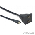 Cablexpert DSP-2PH4-002  HDMI Cablexpert DSP-2PH4-002, HD19F/2x19F, 1  => 2 , , Full-HD, 3D, 1.4v  [: 6 ]