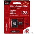 Micro SecureDigital 128Gb QUMO QM128GMICSDXC10U3 {MicroSDXC Class 10 UHS-I, SD adapter}  [: 3 ]