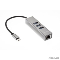 Telecom  USB 3.1 Type-C -->RJ-45 1000Mbps +3 USB3.0, Aluminum Shell, 0.2 Telecom &lt;TA311C>  [: 1 ]