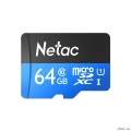Micro SecureDigital 64GB Netac microSDXC Class10 Netac NT02P500STN-064G-S P500 w/o adapter  [: 1 ]