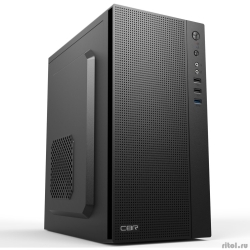 CBR ������ mATX Minitower MX12, ��� ��, 1*USB 3.0, 2*USB 2.0, HD Audio+Mic, Black [PCC-MATX-MX12-WPSU]  [��������: 1 ���]