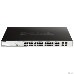 D-Link DGS-1210-28P/FL2A ����������� L2 ���������� � 24 ������� 10/100/1000Base-T � 4 �����-������� 100/1000Base-T/SFP (24 ����� PoE 802.3af/at, ���-������ 193 ��)   [��������: 1 ���]