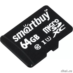 Micro SecureDigital 64Gb Smartbuy Class 10 UHS-1 (��� ��������) (SB64GBSDCL10-00)  [��������: 1 ���]
