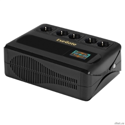 Exegate EX295685RUS ��� ExeGate NEO Smart BU-800.LCD.AVR.5SH <800VA/480W, ������� LCD-�������, AVR, 5*Schuko, Black>  [��������: 1 ���]