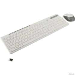���������� + ���� Genius Smart Slimstar 8230 WHITE {USB,1 ����-������� �� ��� ����������,104 �� ������ SmartGenius,  ����������,800-1600 DPI} [31340015402]  [��������: 1 ���]