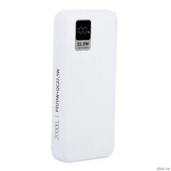 Perfeo Powerbank WATERFALL 20000 mAh/LED �������/PD + QC 3.0/Type-C/2 USB/�����: 5A, max 22.5WWhite (PF_E1470)  [��������: 1 ���]