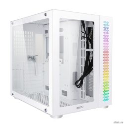Ginzzu V560 RGB ���������, ���������� ������ 1*USB 3.0,1*USB 2.0, AU ����� ATX  [��������: 1 ���]