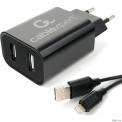 Cablexpert  �������� ���������� 12��, 2.4�, 2xUSB, ������ Lightning 1�, ������, �������-������� (MP3A-PC-36)  [��������: 6 �������]