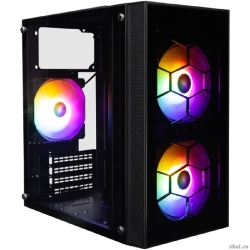 1STPLAYER FIREBASE X1 Black / mATX / 3x120mm LED fans / X1-BK-3F1  [��������: 1 ���]