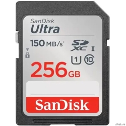 SecureDigital 256GB SanDisk SDXC Class 10 UHS-I U1 Ultra R 150MB/s <SDSDUNC-256G-GN6IN>  [��������: 1 ���]