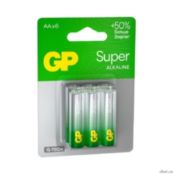 GP 15AA21-2CRSBC6 36/720 Super Alkaline G-Tech (6 ��. � ��-��)  [��������: 1 ���]