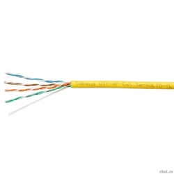 Cabeus UTP-4P-Cat.5e-SOLID-YL ������ ����� ���� UTP (U/UTP), ��������� 5e, 4 ���� (24 AWG), �����������, PVC ��(�)-LS, ������ (305 �)  [��������: 15 ���]