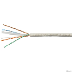 Cabeus UTP-4P-Cat.6-SOLID-LSZH-WH ������ ����� ���� UTP (U/UTP), ��������� 6, 4 ���� (23 AWG), �����������, LSZH ��(�)-HF, ����� (100 �)  [��������: 2 ������]