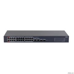 DAHUA DH-CS4228-24GT-240 24-�������� ���������� PoE �������� ����������; 24xRJ45 1G (PoE/PoE+/Hi-PoE/802.3bt), 2xRJ45, 2xSFP 1G (uplink); �������� �� 240��; PoE watchdog, �� 250�; �������: 100�240VAC;  [��������: 3 ����]