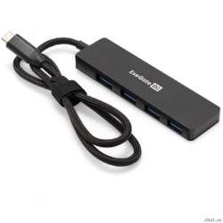 Exegate EX297631RUS USB-��� (������������) 4-�-1 ExeGate DUB-4C/3 (������-������� USB Type C --> 4xUSB3.0, Plug&Play, ������)  [��������: 1 ���]