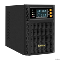 Exegate EX296947RUS ��� On-line ExeGate PowerExpert TL-1000.LCD.AVR.2SH.USB.RS232.SNMP <1000VA/1000W, On-Line, PF=1, LCD, 2*Schuko, RS232, USB, SNMP-slot, ���������� ������� 12V 7.2Ah - 2��, Tower, ��  [��������: 2 ����]