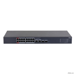 DAHUA DH-CS4220-16GT-240 16-�������� ���������� PoE �������� ����������; 16xRJ45 1G (PoE/PoE+/Hi-PoE/802.3bt), 2xRJ45, 2xSFP 1G (uplink); �������� �� 240��; PoE watchdog, �� 250�; �������: 100�240VAC;  [��������: 3 ����]