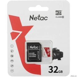 Micro SecureDigital 32GB Netac P500 ECO <NT02P500ECO-032G-R>  (� SD ���������)  [��������: 1 ���]