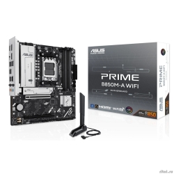 ASUS PRIME B850M-A WIFI (Socket AM5, mATX, 4xDDR5(256GB), 2*DP/HDMI, 1xPCIe 5.0x16/1xPCIe 4.0x16, 1xLAN (2.5GbE), Wi-Fi 6E, BT, 4xSATA 6Gb/s, 3xM.2, 4xUSB 3.1, 4xUSB 2.0)  [��������: 3 ����]