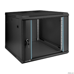 Exegate EX298608RUS ���� �������������������� 19" ��������� 9U ExeGate EC-WM-9U.600.G.BLACK (19�, 9U, 600x600x500mm (�����), �������� ����� ���������� ������, ������� ������� ������, ����- � ���������  [��������: 1 ���]