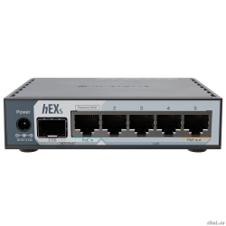 MikroTik E60iUGS ������������� ���������, HEX S(2025), 2 ���� (950 ���), 5� 1G RJ45, SFP, USB, ������� PoE  [��������: 1 ���]