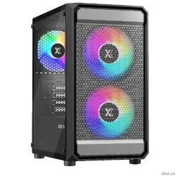 XASTRA ������ A303M 3FRGB Black mATX/Mesh/ tempered glass / 2x140mm + 1x120mm  FRGB fans/ A303M-2FC14F-1FC12F  [��������: 2 ����]
