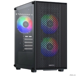 XASTRA ������ A307M 3FRGB Black mATX/Mesh/ tempered glass / 3x 120mm FC120 FRGB fans/ A307M-3FC12F  [��������: 2 ����]