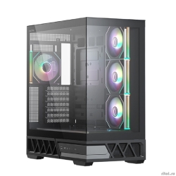 XASTRA ������ Q700 4ARGB-C10-UC Black ATX/Aquarium/Screewless/4x120mm ARGB PWM mirror fans/Argb+PWM HUB 10port/Type C Q700-4FM12A-C10-UC  [��������: 2 ����]