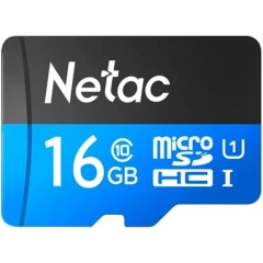 Micro SecureDigital 16GB Netac P500 ULTRA <NT02P500ULT-016G-S>  (��� SD ��������) 100MB/s  [��������: 1 ���]