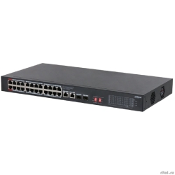 DAHUA DH-S3228-24GT-240 24-�������� ������������� ���������� ���������� � PoE; 24xRJ45 1G (PoE/PoE+/Hi-PoE), 2xRJ45 1G (uplink), 2xSFP 1G (uplink); �������� 240��;watchdog;�����������;������� 100-240V  [��������: 1 ���]
