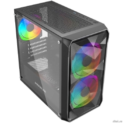 Powercase Mistral Micro A3B ARGB, Tempered Glass, 2x 140mm ARGB PWM+1x 120mm ARGB PWM, ������, mATX  (CMMAB-A3-V2)  [��������: 1 ���]