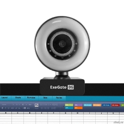 ExeGate eStudio EW-721 2K AF (5��, 2560�1440, 1440P, 30fps, �������������� �����, ���������, 4-��������   [��������: 1 ���]