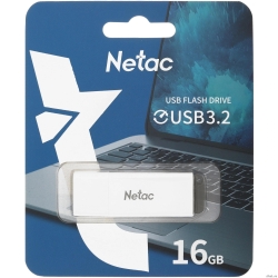 Netac USB Drive 16GB  NT03U185N-016G-32WH U185 USB3.0 16GB, LED ���������   [��������: 1 ���]