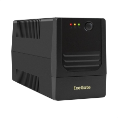 Exegate EX299761RUS ��� ExeGate Power NB-800.LED.AVR.2SH (800VA/480W, LED, AVR, 2*Schuko, ������� 12V 9Ah, Black)  [��������: 1 ���]