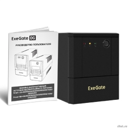 Exegate EX299815RUS ��� ExeGate Power NB-2000.LED.AVR.4SH (2000VA/1200W, LED, AVR, 4*Schuko, ������� 12V 9Ah - 2 ��., ������������� ������, Black)  [��������: 1 ���]