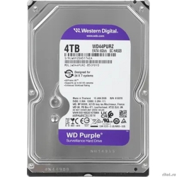 4TB WD Purple (WD44PURZ) {Serial ATA III, 5400- rpm, 128Mb, 3.5"}  [��������: 1 ���]