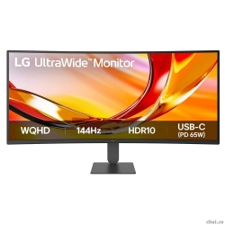 LCD LG 34" 34U640B-B {VA Curved 1800R 3440x1440 144Hz 5ms 178x178 300cd HDMI DisplayPort USB-C 2xUSB ExtPWR VESA}  [��������: 1 ���]