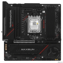 MAXSUN MS-Terminator B850M PRO II WIFI7 (Socket AM5, mATX, 4*DDR5(192Gb), DP/HDMI, 2*SATA3, 3*M.2, 1*PCIEx16/1*PCIEx1, 1* Type-C, 4*USB 2.0, 4*USB 3.2, LAN 1*2.5G, SPDIF, WiFi7,  RTL)  [��������: 3 ����]