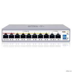 Wi-Tek WI-PCES210G, ������������� PoE 100��, ����� 8FE PoE + 2GE, Easy Smart  [��������: 3 ����]