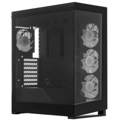PHANTEKS NV5S Black, Digtial RGB Lighting, 4x120mm ARGB Fan, ��� ��, Tempered Glass, Mid-Tower / PH-NV523s_DBK01  [��������: 5 ���]