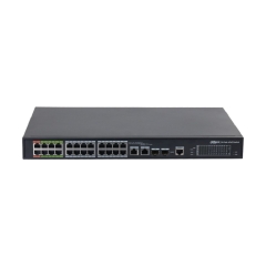 DAHUA DH-LR2226-24ET-360-V2 26-�������� ����������� ���������� � ePoE, ������� L2, 24xRJ45 100Mb PoE, 2������ SFP/RJ45 1Gb uplink, �������� 360��, ���������� 8.8 ����/�, MAC-������� 4�  [��������: 1 ���]