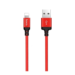 HOCO HC-62837 X14/ USB ������ Lightning/ 1m/ 2A/ ������/ Red  [��������: 1 ���]