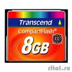 Compact Flash 8Gb Transcend  (TS8GCF133) 133-x  [��������: 1 ���]