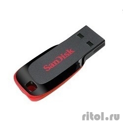 SanDisk USB Drive 16Gb Cruzer Blade SDCZ50-016G-B35 {USB2.0, Black-Red}   [: 1 ]
