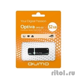 USB 2.0 QUMO 32GB Optiva 02 Black [QM32GUD-OP2-black]  [: 3 ]