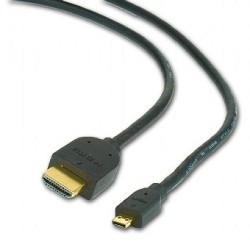 ������ HDMI-microHDMI Cablexpert CC-HDMID-6, 19M/19M, v2.0, ����, �����.�������, �����, 1.8�, ������, �����  [��������: 3 ������]